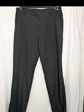 adidas Men's Black Straight-Leg Golf Pants